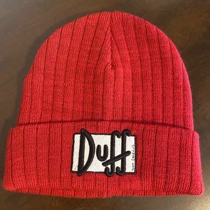The Simpson Duff Beer Beanie w/ Matt Groening Logo
